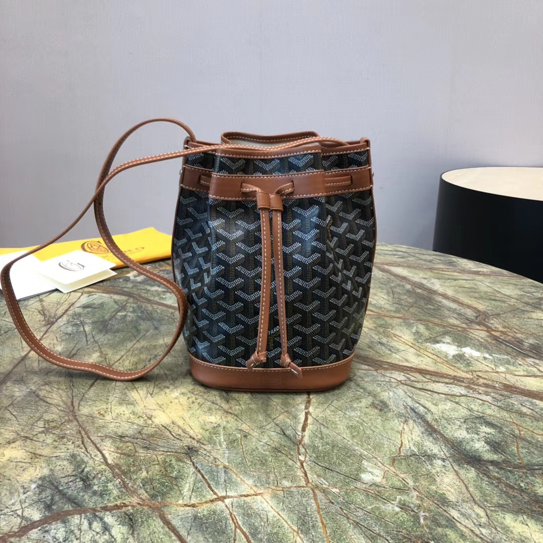 高雅德goyard包戈雅女包狗牙包petit flot抽绳戈雅水桶包斜挎包