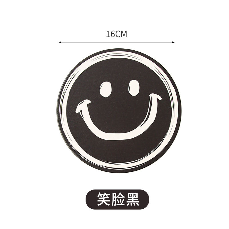 Creative Smiling Face Placemat Ceramic Absorbent Heat Proof Mat Household Restaurant Coaster Good-looking Potholder Wholesale