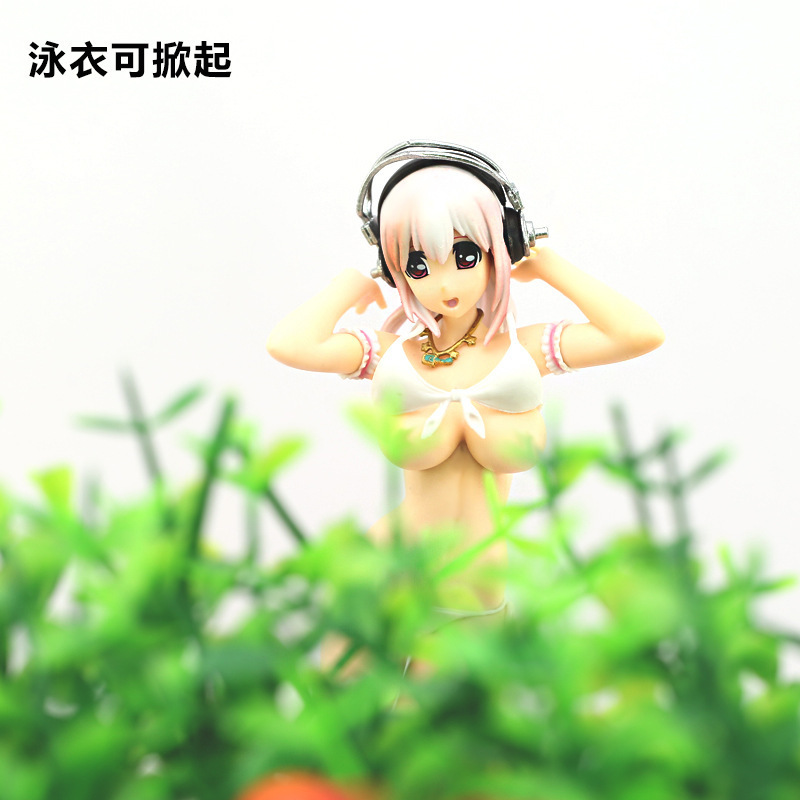 动漫周边性感泳装索尼子蛋糕摆件烘焙装饰二次元情景车内摆设