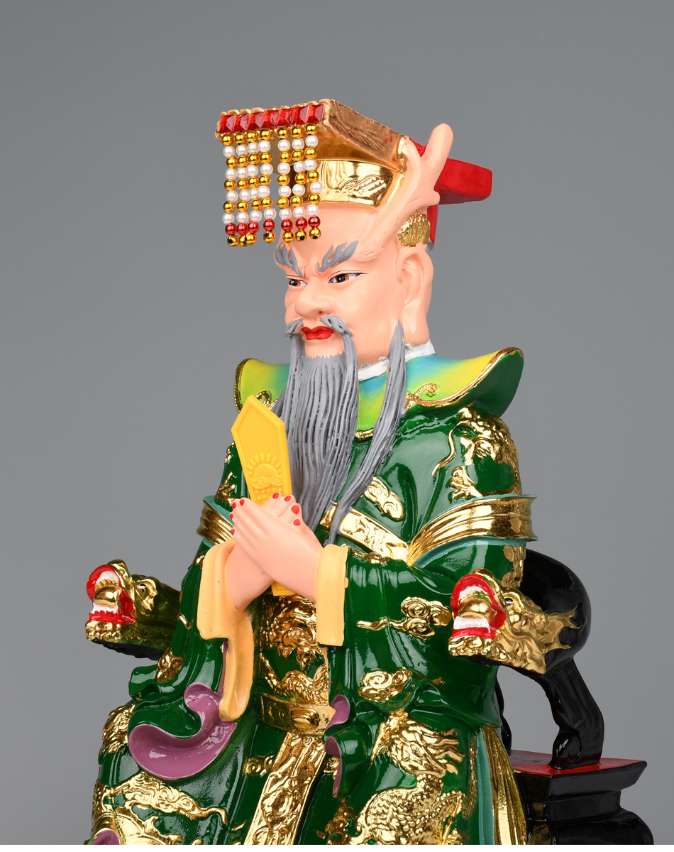 四海龙王神像红黄白黑色西海北海南海东海龙王树脂佛像摆件工艺品