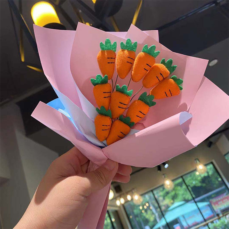 情人节手捧自制花束手工diy生日礼物材料包网红创意玩偶套装礼盒