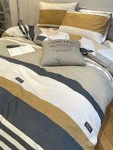 四件套100纯棉全棉被套高档床单床品套件被罩床笠三件套床上用品4