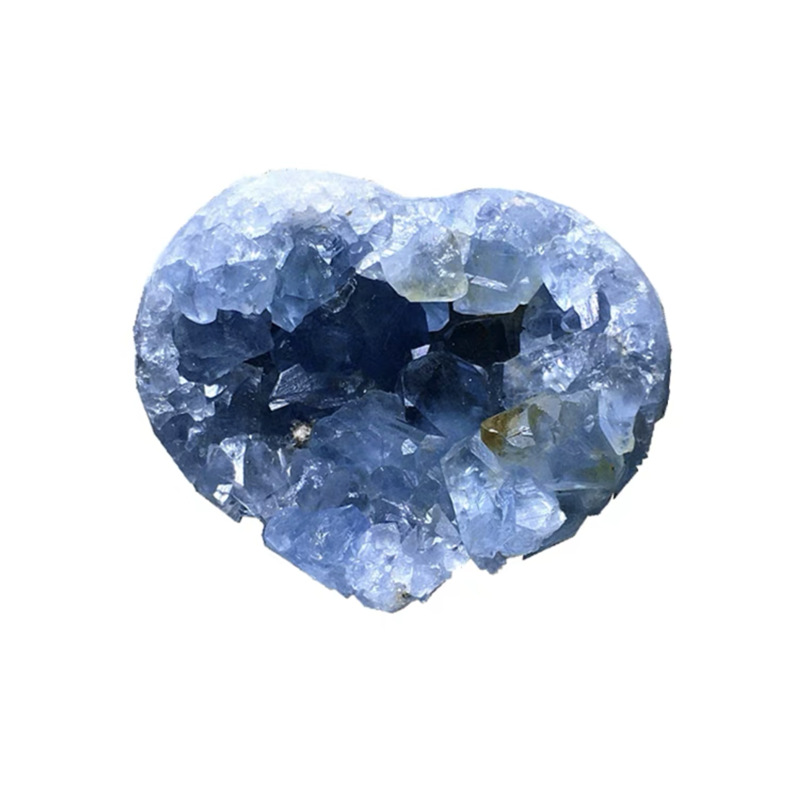 批发天然水晶原石 天青石原石蓝晶石蓝水晶洞摆件随形矿物标本