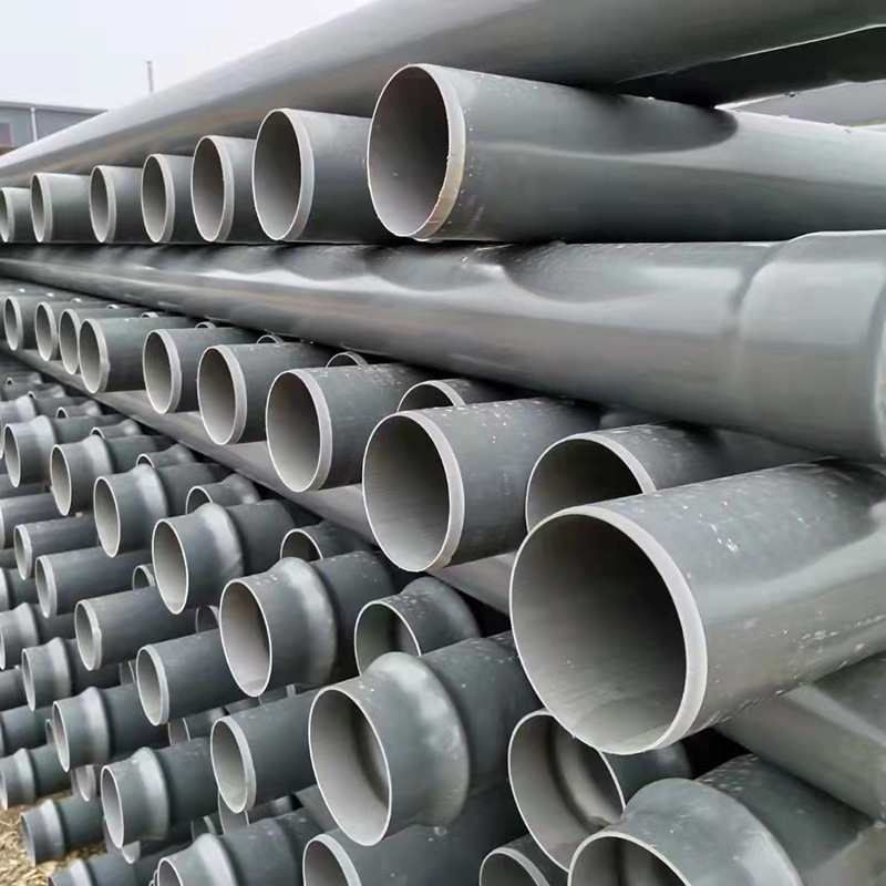 pvc灌溉管浇低压农田输水灌溉管园林绿化喷灌管实壁灰色浇地管