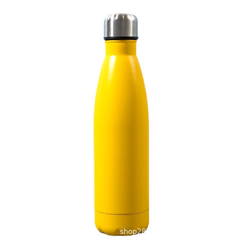 Cross-Border American a Narrow Mouthed Bottle 500ml Stainless Steel Cola Thermos Cup Leisure Sports Personal Gift Outdoor Water Bottle