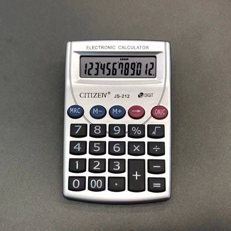 12-Seat Student Calculator Wholesale Color Computer Logo Order CT-212 Handheld Gift Calculator
