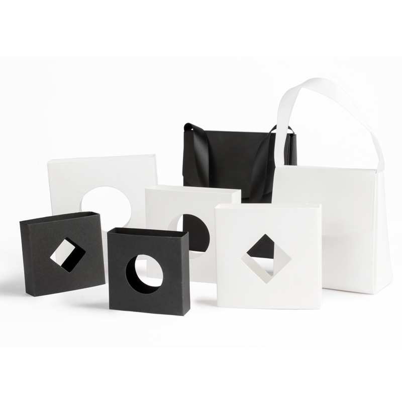 透明pe薄膜展示盒纸套悬浮包装盒配套礼品袋珠宝首饰戒指纸盒现货