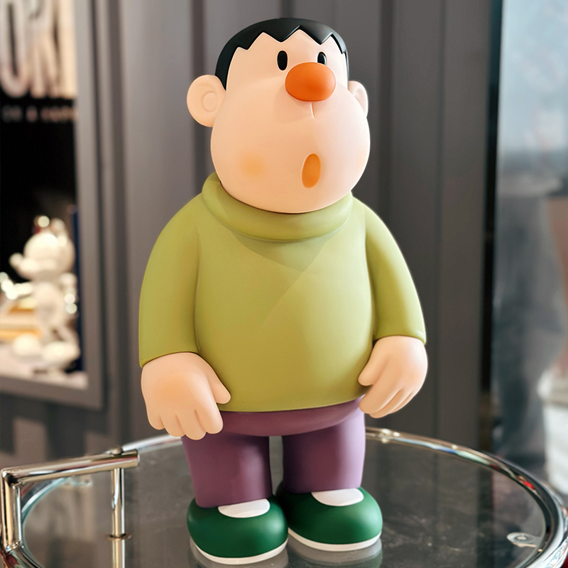 歪头胖虎大手办卡通动漫潮玩桌面小摆件玩偶玩具生日礼物男生女生