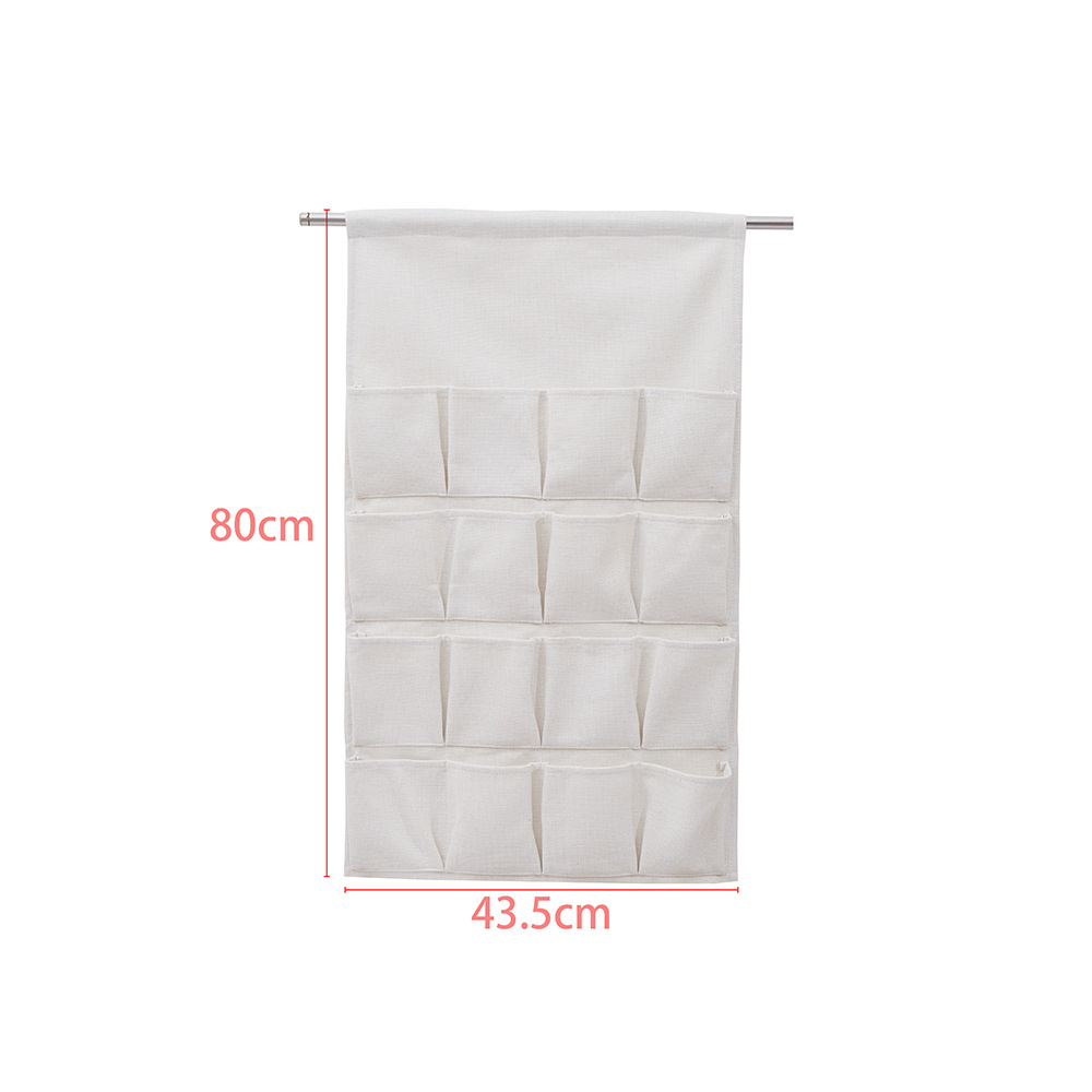 Sublimation Calendar Material Wall Hanging Decoration Type with Pocket Thickened Cotton and Linen Wear Rod Buggy Bag Wall-Mounted Storage Bag Buggy Bag