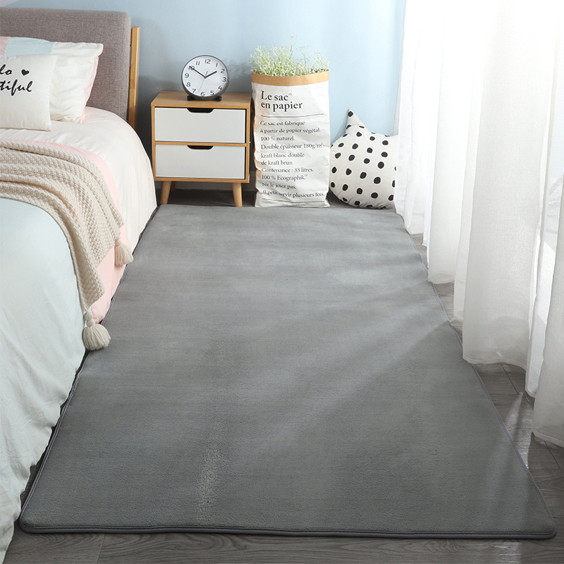 家用短毛地毯卧室床边毯出租房改造网红ins拍照隔音客厅茶几地垫