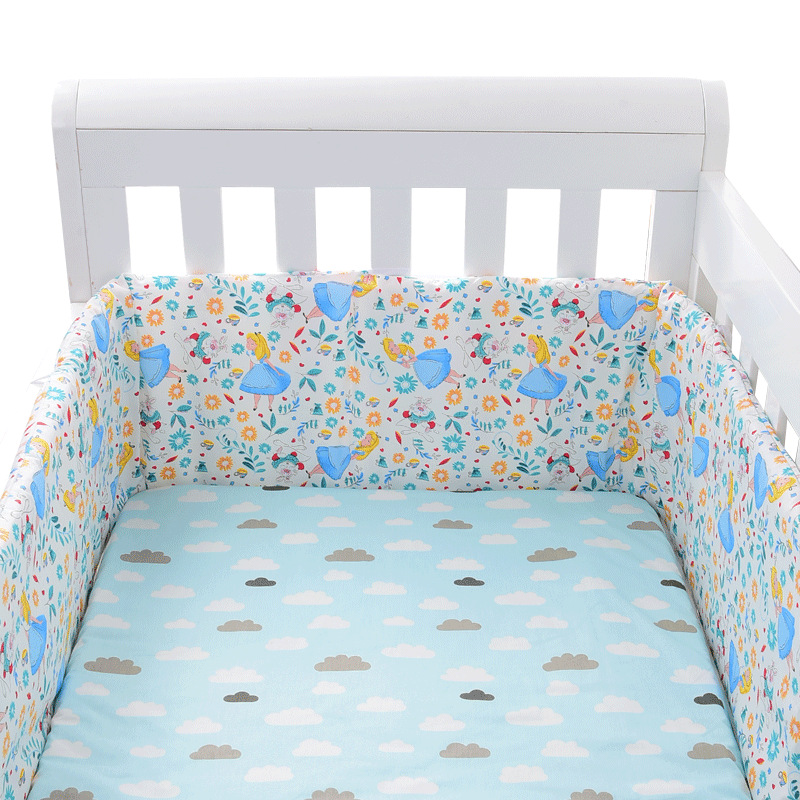 Newborn Baby All-Inclusive Removable and Washable Folding One-Piece Soft Bag Crib Bed Circumference Bumper