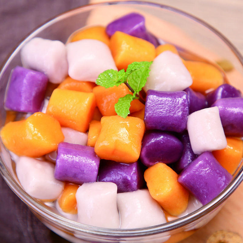 芋圆网红零食奶茶店专用小料芋圆成品小芋圆芋圆三色甜品网红小吃