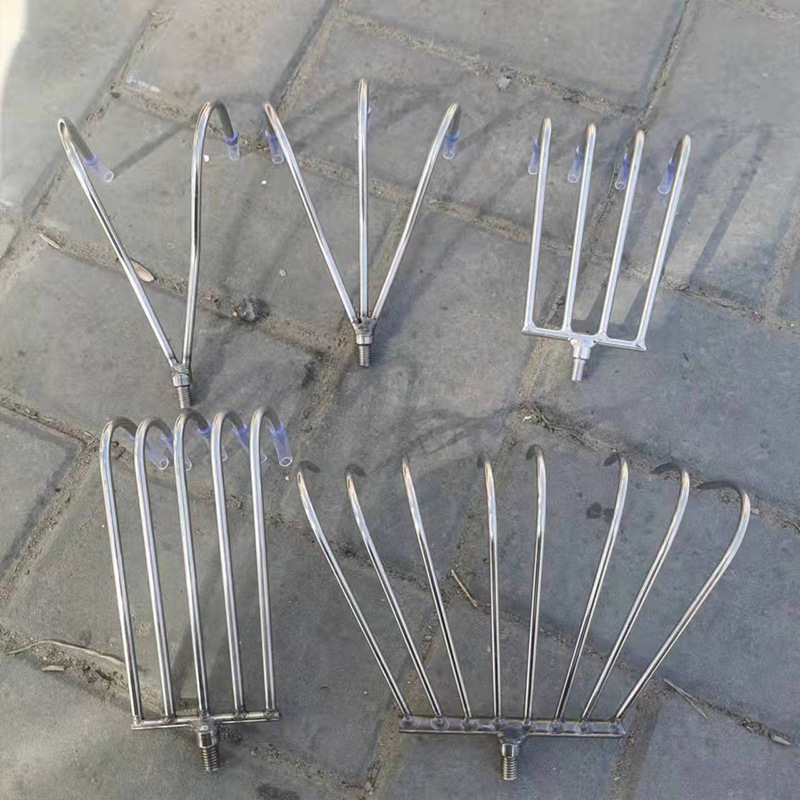 分齿耙子 除水草捞水草爪钩钓鱼搂草器野外垂钓三齿耙八尺耙