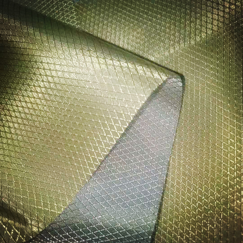 金黄色尼龙纱网 小四角网菱形网布料 手袋运动鞋材网 透气格子网