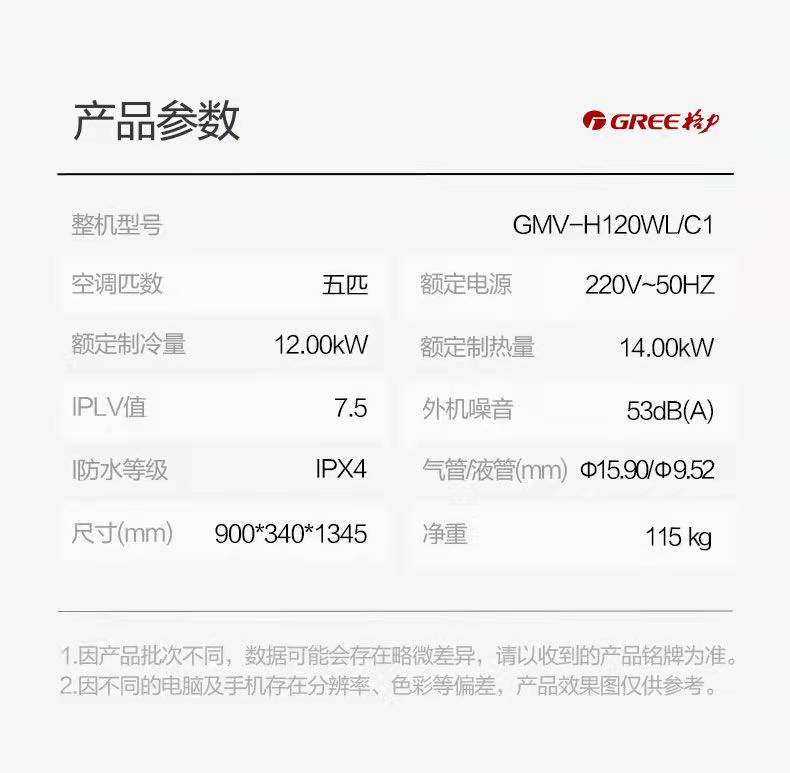 格力智睿风管机多联机中央空调一拖多变频冷暖一级能效家用商用