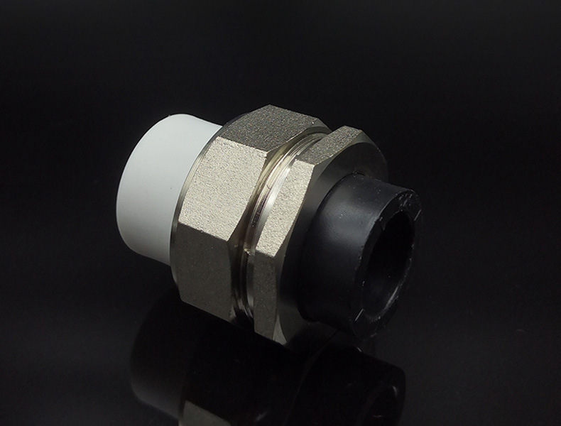 ppr料铜质双头活接头 ppr转pe双头转换活节 铜活结20-63双头油任