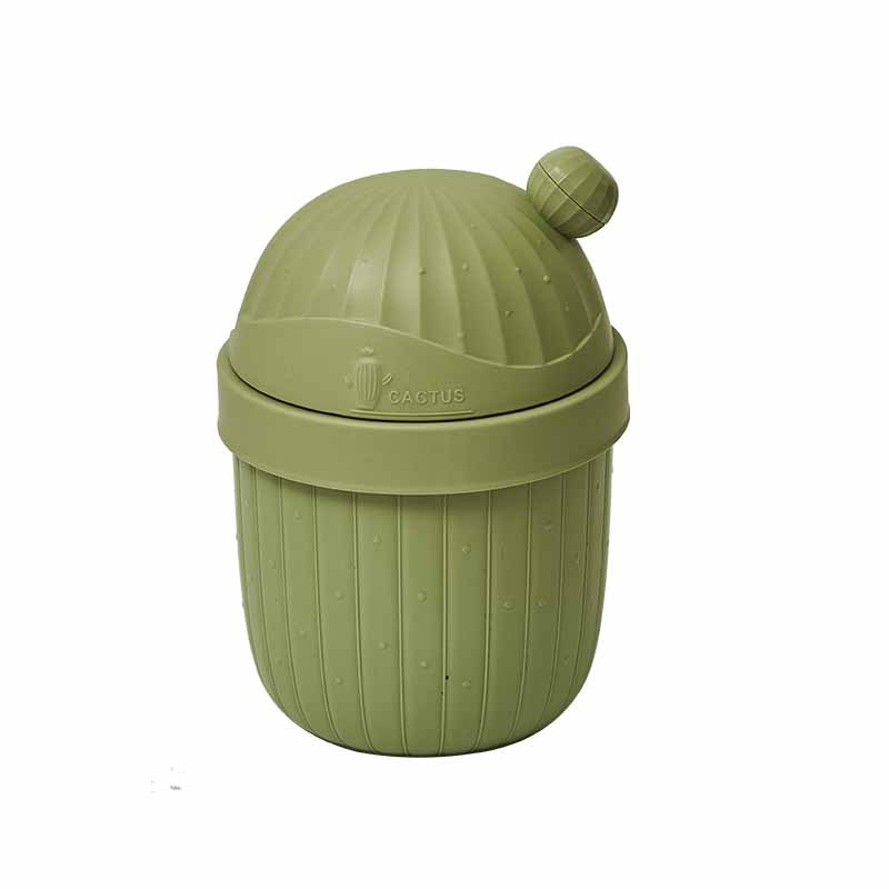 M57ins Cute Cactus Sundries Container Good-looking Creative Household Desk Trash Can Office Storage Bucket