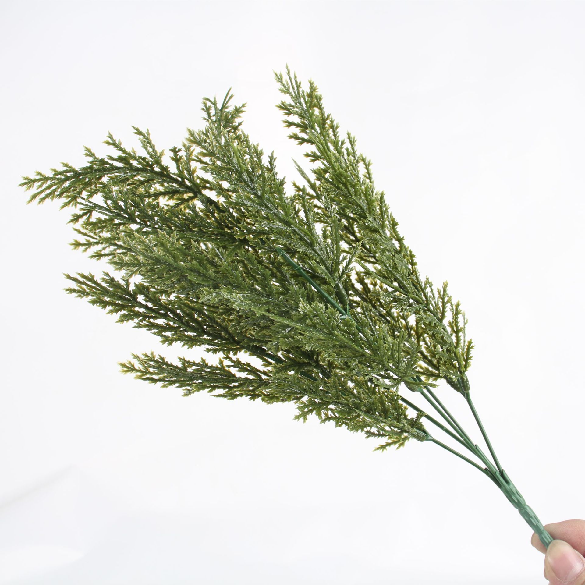 Amazon Exclusive for Cross-Border Artificial Simulation Pine Needles Artificial Plant Fake Pine Branch Christmas Wedding Celebration Decoration Craft Flower