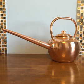烧水壶纯铜紫铜黄铜茶壶茶艺壶长嘴壶铜壶功夫壶加汤壶火锅店手工