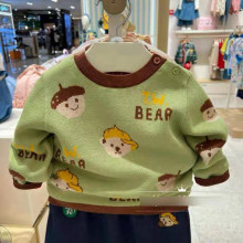 韩版秋冬款男童套头毛衣长袖针织衫卡通TOKW224901A一件代发童装