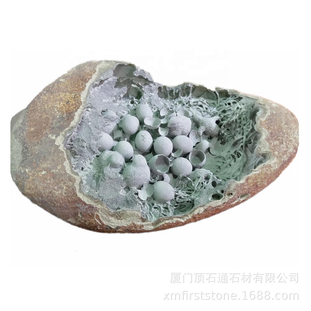 自然黑色玄武岩石龙头花园装饰的雕刻品艺术品家居办公室园林摆件