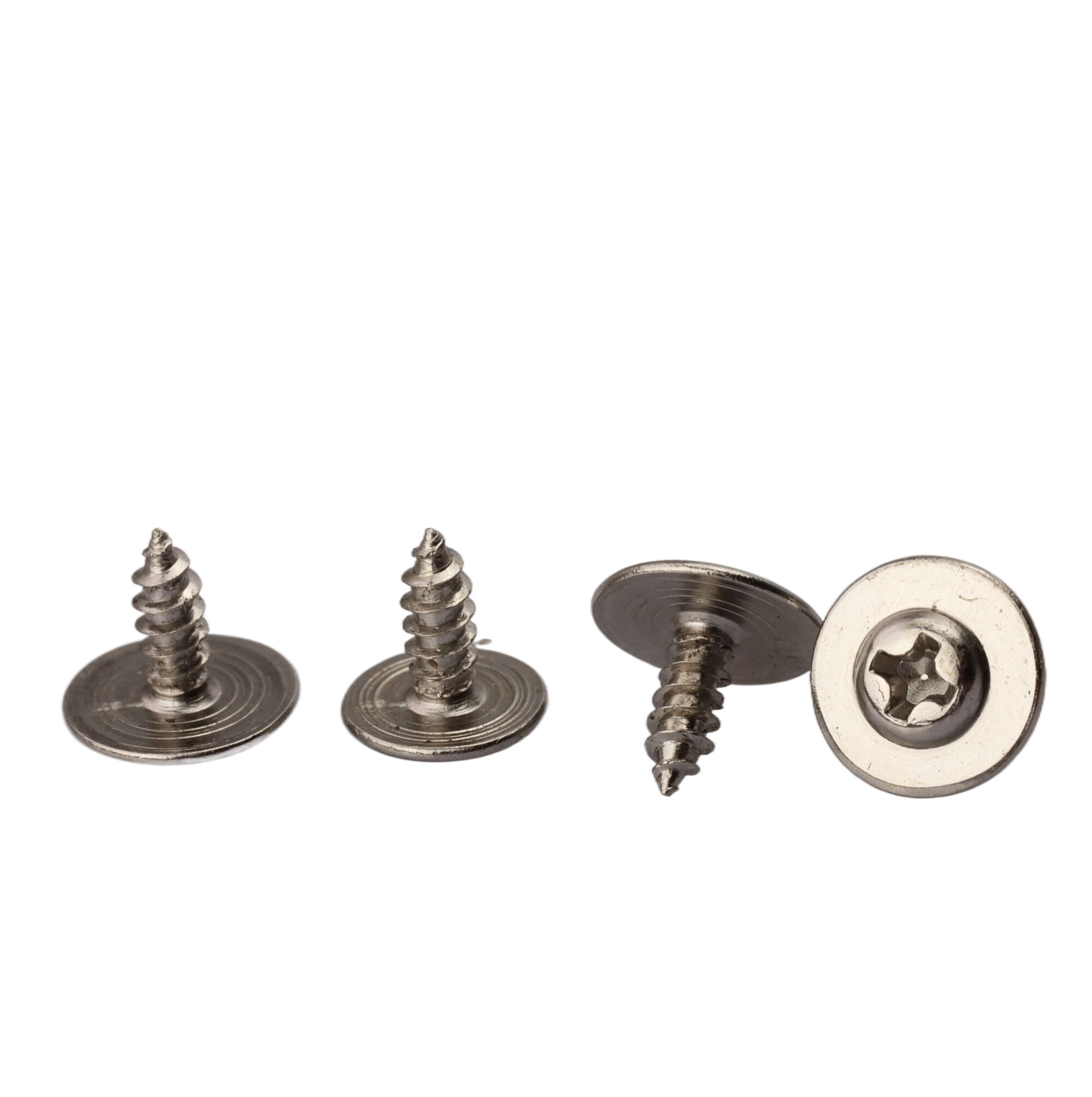 Pwa Nickel Plated Cross round Head Self-Tapping Pointed Tail Screw Plated Cross Recess Meson Head Screw