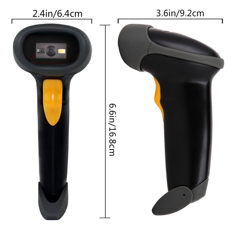 Two-Dimensional Code Scanner Wireless Barcode Scanner Cashier Code Express Barcode Scanning Gun