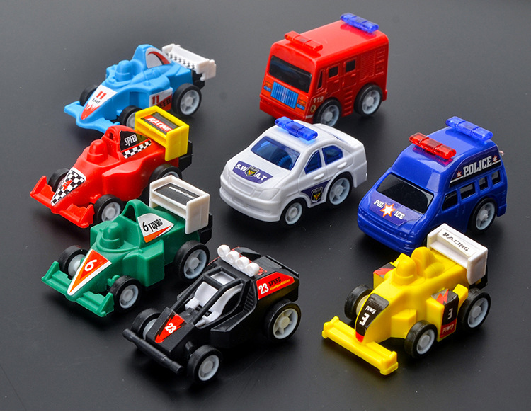 网红儿童回力车玩具套装宝宝方程式赛车警车男孩模型地摊超市批发