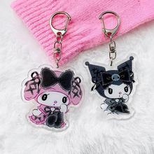 Sanrioed Cute Kawaii Cartoon 10cm Kuromi My Melody Dark Wind