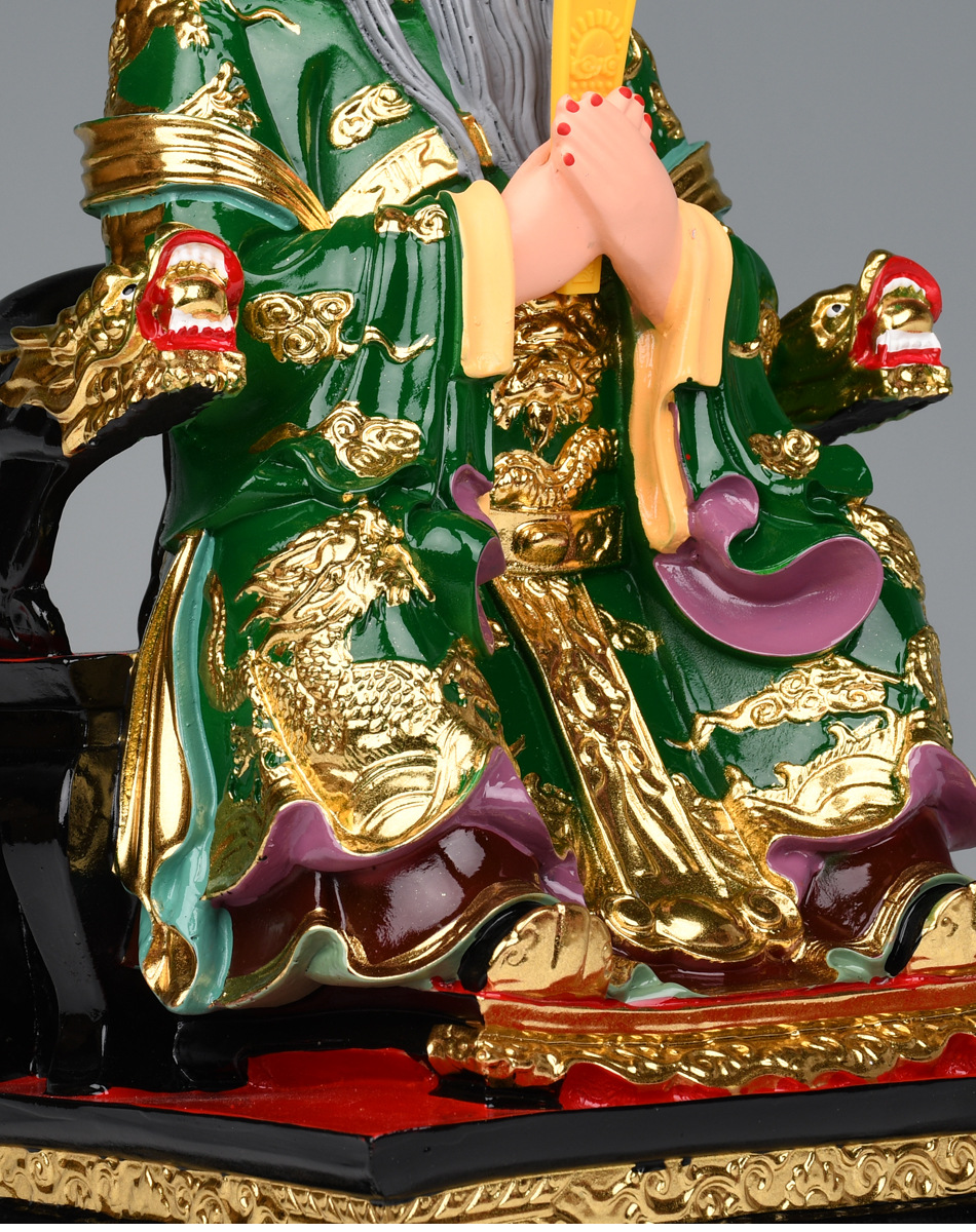 四海龙王神像红黄白黑色西海北海南海东海龙王树脂佛像摆件工艺品