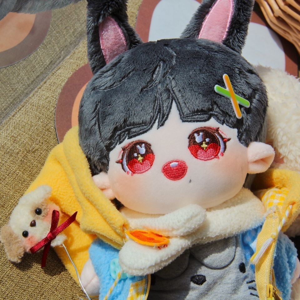 20cm 棉花娃娃肖战玩偶人行公仔卡通毛绒玩具【含出生证】