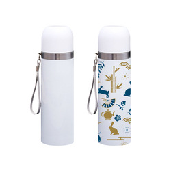 Custom Pattern Logo Double Layer 304 Stainless Steel Thermos Cup with Lid Drinking Cup Leisure Self-Use Outdoor Travel Cup