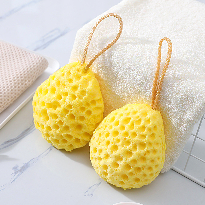 Honeycomb Loofah Super Soft Bath Ball Not Scattered Children Cute Bath Sponge Sparkling Bath Ball Female Bath Japanese Style