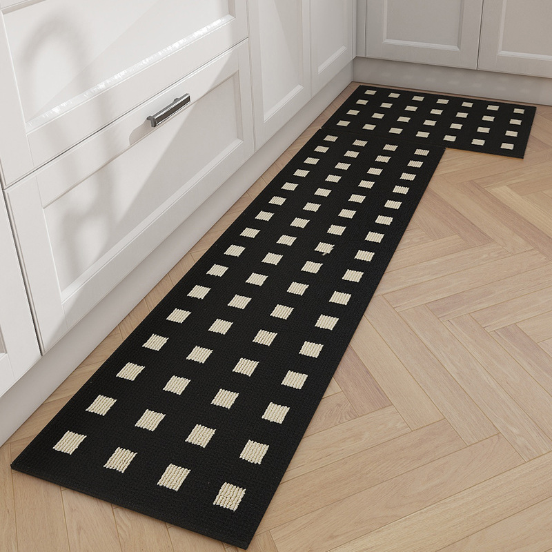 Kitchen Floor Mat Waterproof Oil-Proof Carpet Washable Erasable Strip Non-Slip Stain-Resistant Wear-Resistant Mat Entrance Mat