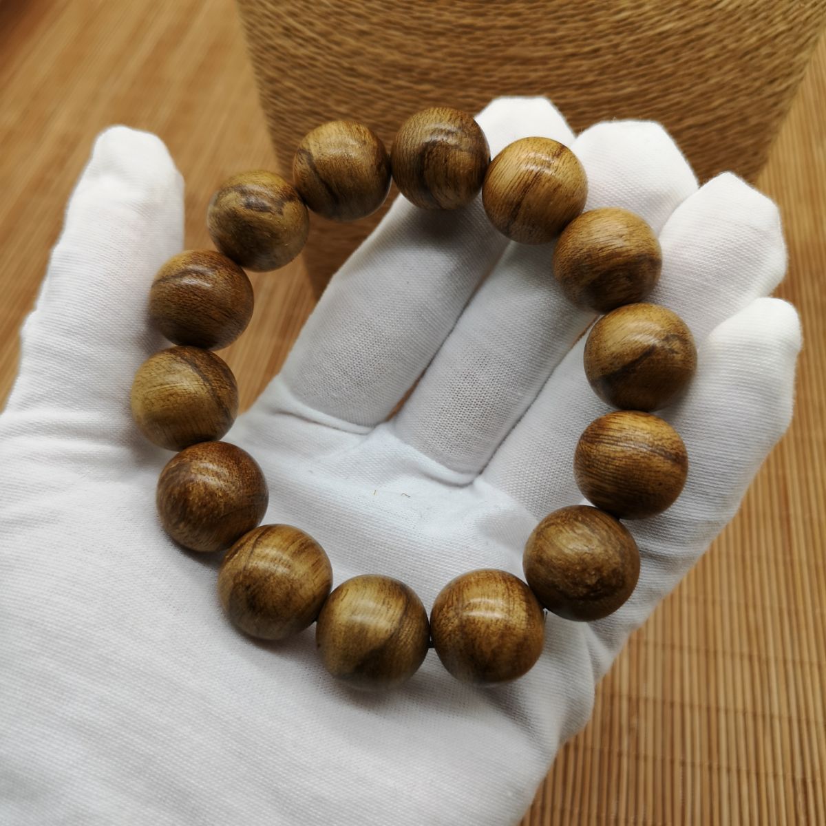 印尼沉香手串 马拉ok沉香手串男女款 伊利安文玩佛珠高油16mm12mm