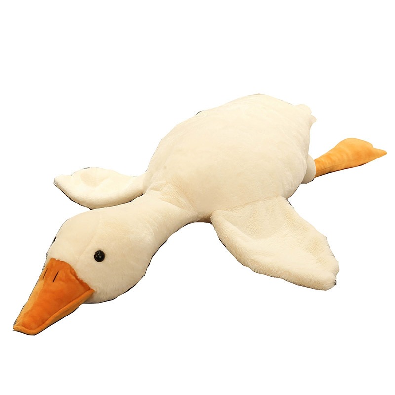 Rabbit Fur Big White Geese Doll Plush Toy Duck Large Sleeping Pillow Boys and Girls Sleeping Doll Birthday Gift