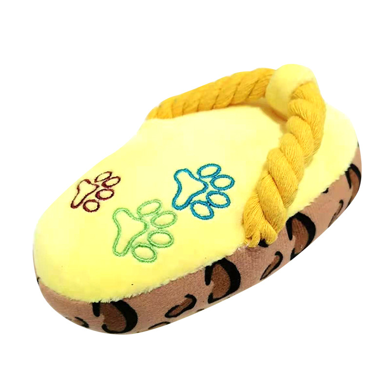 Amazon Pet Toy Plush Sound Slippers Dog Toy Dog Molar Teeth Cleaning Interactive Pet Supplies in Stock