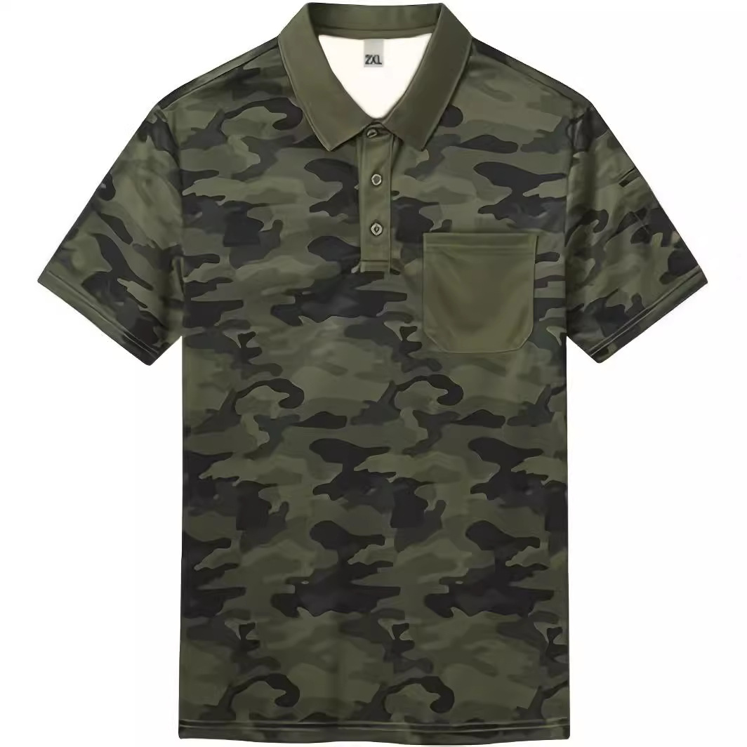 2023跨境夏季男士迷彩短袖t恤男翻领户外迷彩翻领休闲polo衫-阿里巴巴
