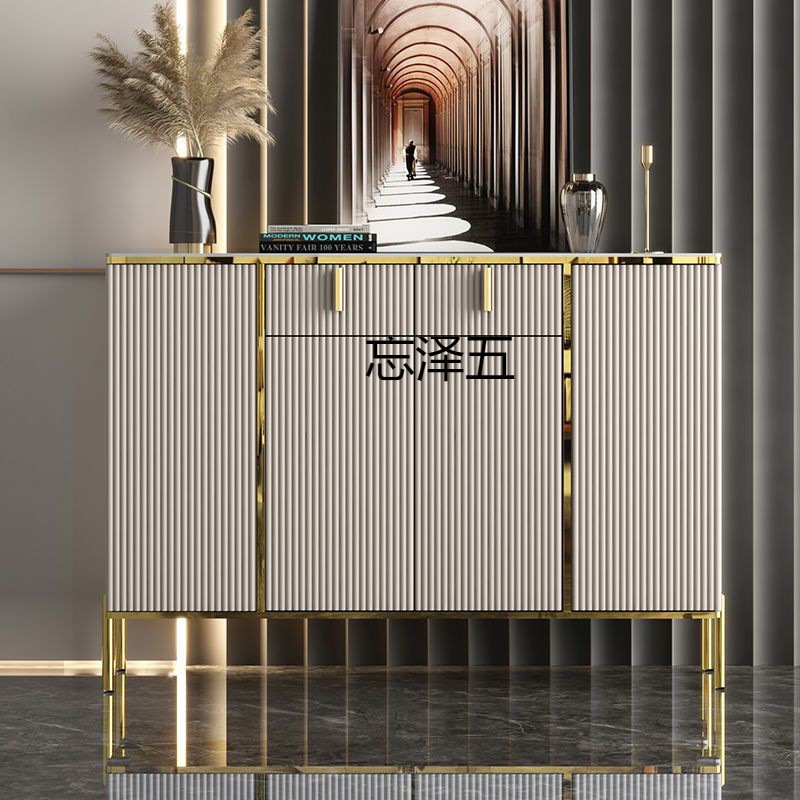 sx意式轻奢岩板鞋柜家用进门口门外大容量玄关柜简约现代储物鞋架