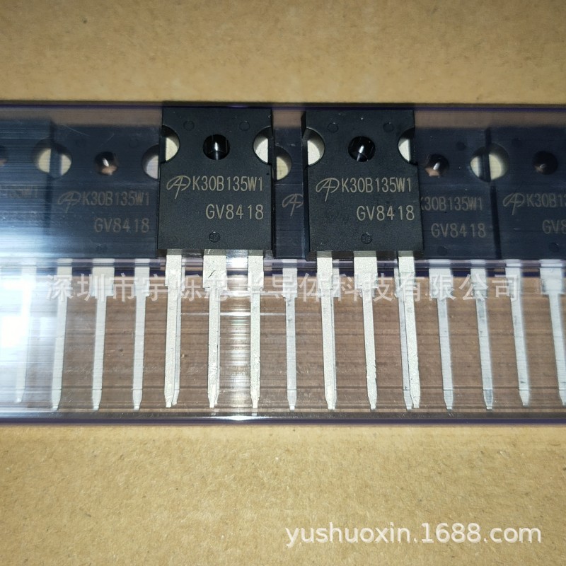 k30b135w1 电磁炉/热能设备 igbt单管 30a 1350v to-247 全新原装