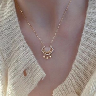 s325纯银碎银几两珍珠项链女时尚轻奢珍珠手链小众高级银饰批发法