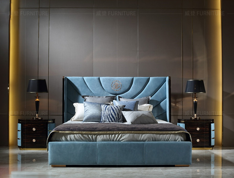 高端定制巴夏磨砂真皮沙发意大利轻奢家具别墅全屋配套罗浮宫家具