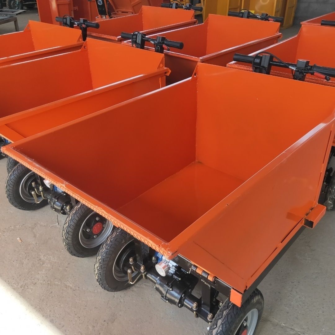 建筑工地工地电动斗车手推车拉砖三轮车上料翻斗车养殖搬运搬运车