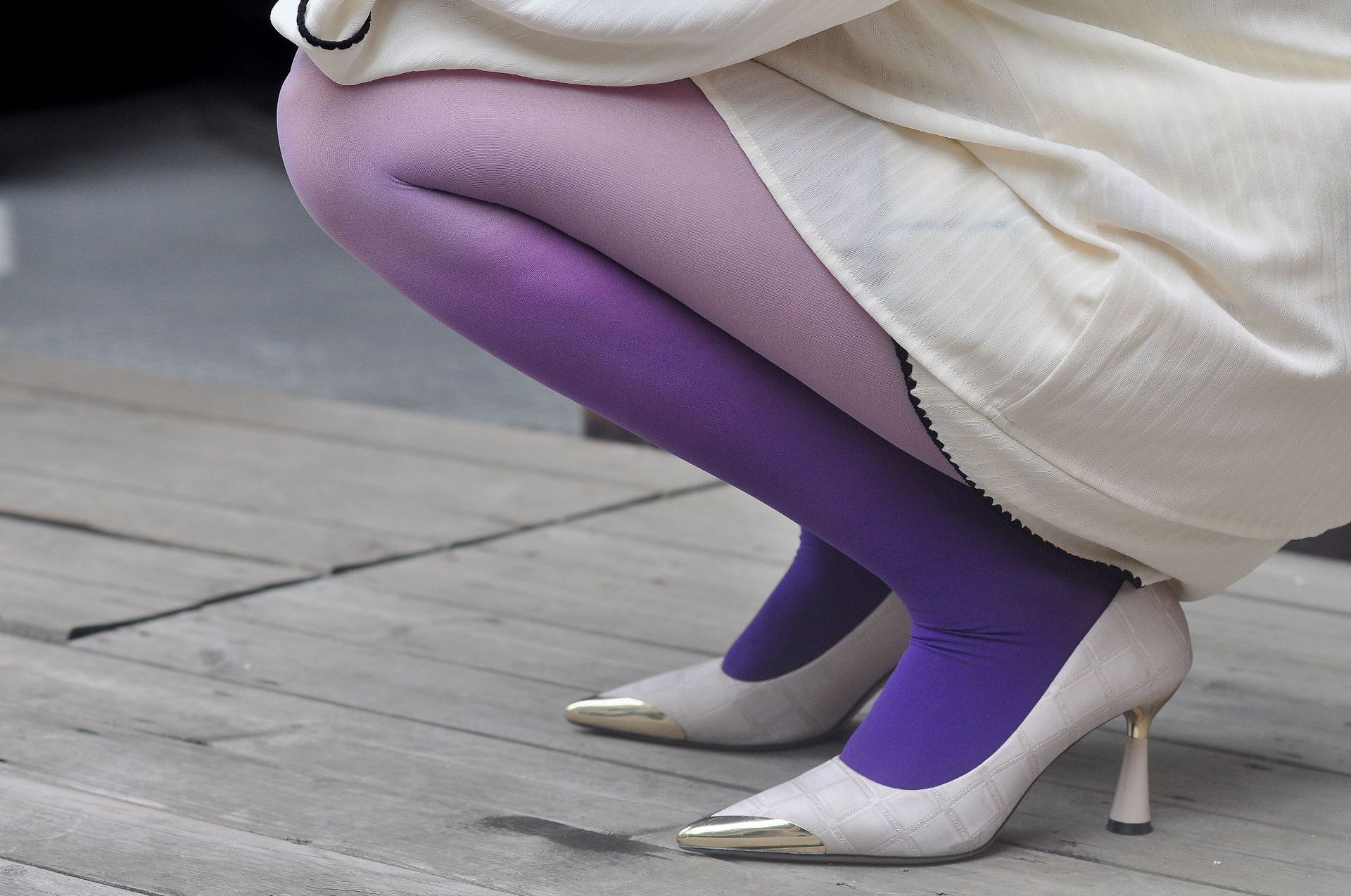 任意剪渐变色丝袜女夏性感辣妹潮搭薄款防勾丝小众显瘦黑丝美腿袜