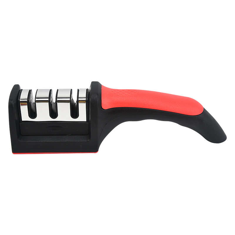 Manufacturer Kitchen Knife Sharpener Multifunctional Three-Section Sharpening Stone Sst Sharpener Removable Manual Knife Sharpening Tool