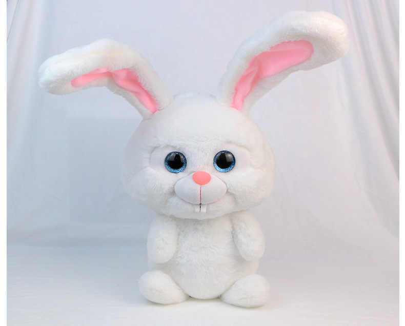 爱宠大机密兔子公仔 毛绒玩具雪球小白玩偶蓝队长美国snowball娃