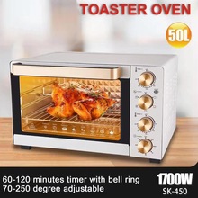 跨境代发110V电烤箱家用50L大型电烤箱烘焙蛋挞多功能烤箱Oven