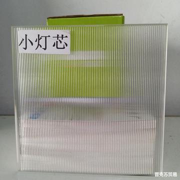 超白长虹石头纹水纹压花玻璃屏风隔断小灯芯海棠花艺术玻璃