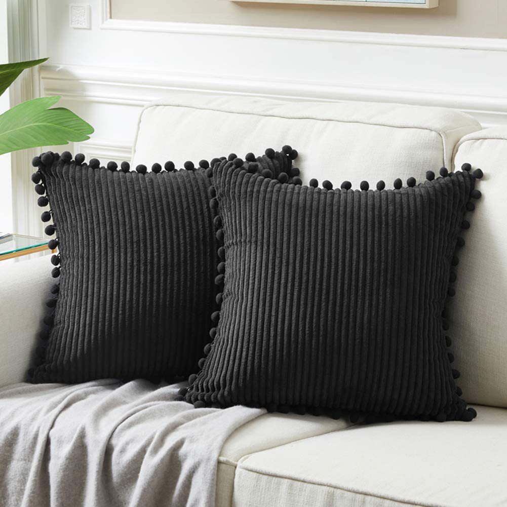 Amazon New Pillow Cover Wholesale Ins Nordic Light Luxury Simple Corduroy Pillow Living Room Sofa Cushion