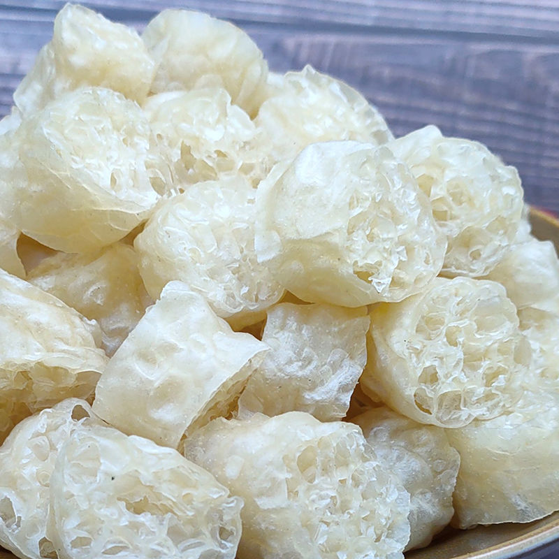 网红面藕 白面筋 素肥肠面藕圈干货沾串素藕面皮筋片凉拌菜批发